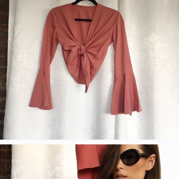 Tie front crop top - Picture 3 of 5